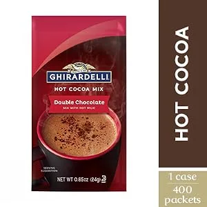 Ghirardelli Double Chocolate Hot Cocoa Mix, 0.85-Ounce Packets (Pack of 10) - product information 1