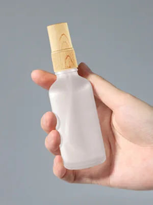 Portable Travel Spray Bottles, 4 Pack Empty Glass Spray Bottle for Essential Oils, Small Fine Mist Body Spray Bottles with Sprayer (50ml) 50ml-Clear - product information 2