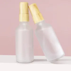 Portable Travel Spray Bottles, 4 Pack Empty Glass Spray Bottle for Essential Oils, Small Fine Mist Body Spray Bottles with Sprayer (50ml) 50ml-Clear - product information 4