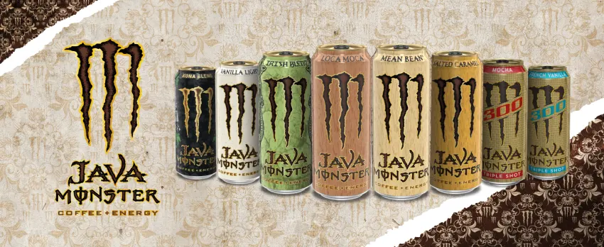 Monster Energy Java Monster Mean Bean, Coffee + Energy Drink, 15 Ounce (Pack of 12) - Java Family