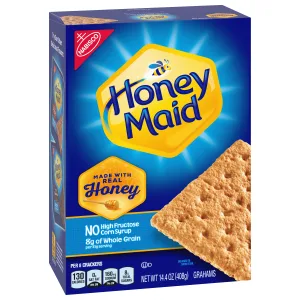 Honey Maid Honey Graham Crackers, 12 - 14.4 oz Boxes 14.4 Ounce (Pack of 12) - image
