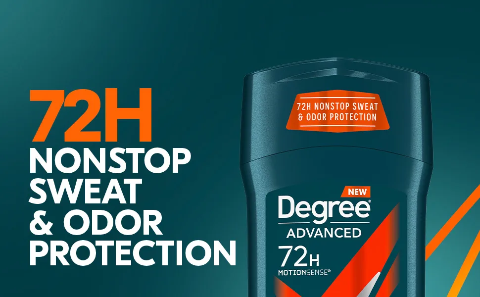 Degree Men Antiperspirant Deodorant Adventure Antiperspirant For Men With MotionSense Technology, 2.7 Ounce (Pack of 4) Fresh - Degree Advanced 72H Antiperspirant Adventure