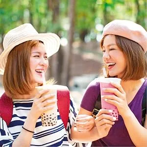 Fusion Select Authentic Strawberry Bubble Tea Kit Extra Rich (5 Packs) Bubble Tea Drink, Boba Tapioca Pearl, Straws, Popular Bubble Tea Flavors Strawberry Kit - Enjoy Bubble TEa