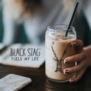 Black Stag Double Shot Energy Latte, Mocha Flavored, Ready to Drink, 12 Pack - 15oz Cans - Black Stag Ready to Drink