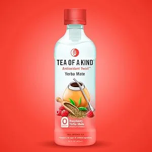 Tea of a Kind Acai, Natural Real Brewed Tea, 16 Oz, Pomegranate, 192 Fl Oz (Pack of 12) - Raspberry Yerba Mate