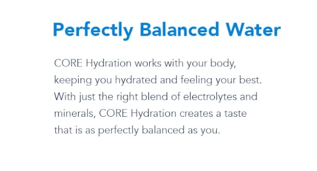 CORE Hydration Nutrient Enhanced Water 30.4 Fluid Ounce Water Bottles, 6 Pack - Core Organic Hydration