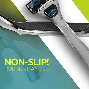DORCO Pace 6 Sport - Six Blade Razor System with Trimmer and Pivoting Head - 16 Pack Refill (No Handle) 16 Cartridges (No Handle) - Non-Slip Rubber Handle
