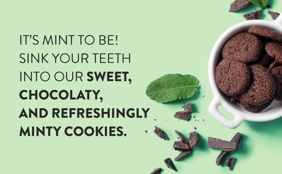 HighKey Mint Chocolate Cookies - 3 Pack - low carb keto snacks zero carb no sugar low carb snacks for diabetics low calorie snacks keto