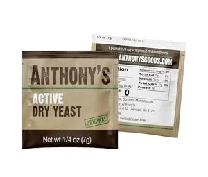 Anthony's Active Dry Yeast Packets, Contains 42 Individual Packets, Gluten Free Original 0.25 Ounce (Pack of 42) - product information 3