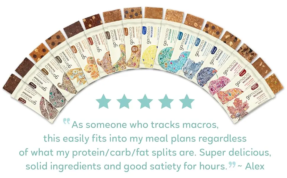 GoMacro MacroBar Organic Vegan Protein Bars - Coconut + Almond Butter + Chocolate Chips (2.3 Ounce Bars, 12 Count) - CAB Quote