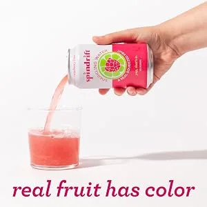 Spindrift Raspberry Lime Sparkling Water, 12 Fl. Oz. Cans (Pack of 8) - Try the Whole Spindrift Lineup