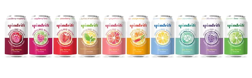 Spindrift Grapefruit Sparkling Water, 12 Fl Oz (Pack of 8) - Spindrift Sparkling Water