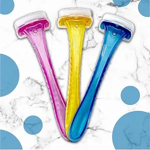 Spa Savvy Bikini Razor 6 Pack, Bikini Line Trimmer, Sharp Blades, Trim with Precision for Painless Hair Removal Perfect For Sensetive Skin - Shaver