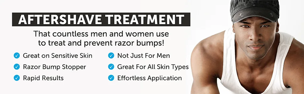 Bump Patrol Sensitive Strength Aftershave Formula - Gentle After Shave Solution Eliminates Razor Bumps and Ingrown Hairs - 2 Ounces Pack of 1 2 Ounce - Aftershave Treatment
