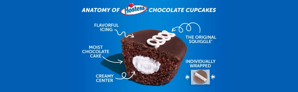 Hostess Cupcakes, Orange, 8 Count (Pack of 6) - Hostess