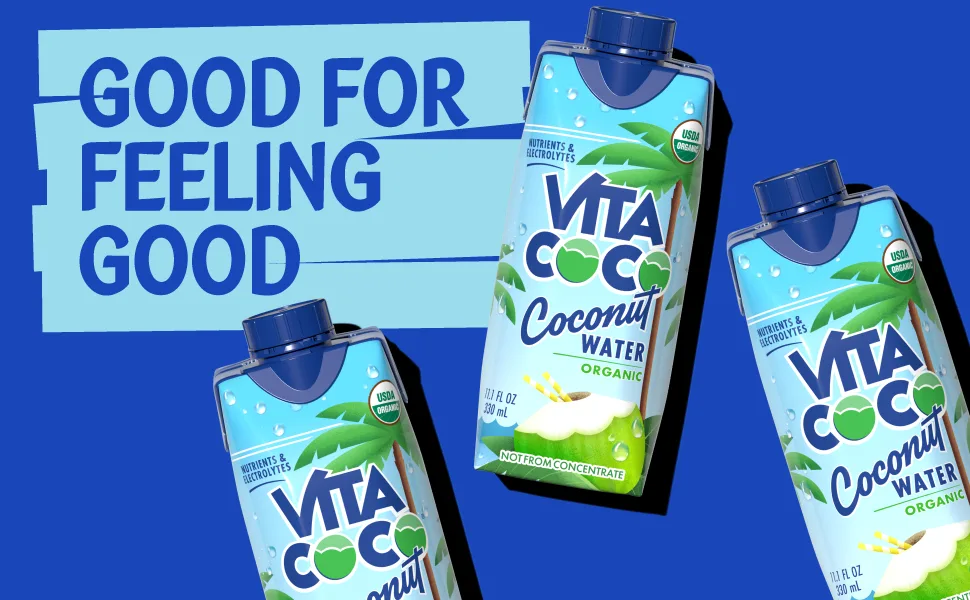 Vita Coco Coconut Water, Pure Organic | Refreshing Coconut Taste | Natural Electrolytes | Vital Nutrients | 11.1 Oz (Pack Of 12) - vita coco