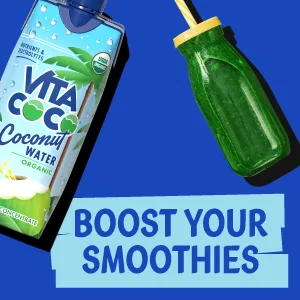Vita Coco Coconut Water, Pure Organic | Refreshing Coconut Taste | Natural Electrolytes | Vital Nutrients | 16.9 Oz (Pack Of 12) - vita coco