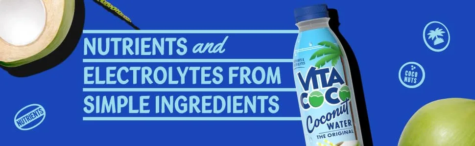 Vita Coco Coconut Water, Pure | Natural Hydrating Electrolyte Drink | Smart Alternative To Coffee, Soda, & Sports Drinks | Gluten Free | 16.9 Oz Slim Bottle (Pack Of 12) - product information 10