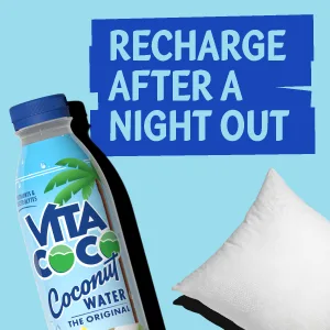 Vita Coco Coconut Water, Pure | Natural Hydrating Electrolyte Drink | Smart Alternative To Coffee, Soda, & Sports Drinks | Gluten Free | 16.9 Oz Slim Bottle (Pack Of 12) - vita coco
