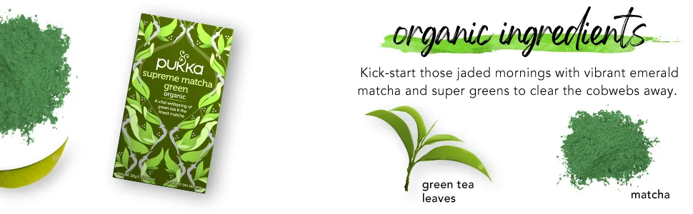 Pukka Supreme Matcha Green, Organic Herbal Green Tea with Oothu, Sencha & Suio Gang, 20 Count (Pack of 3) - product information 2