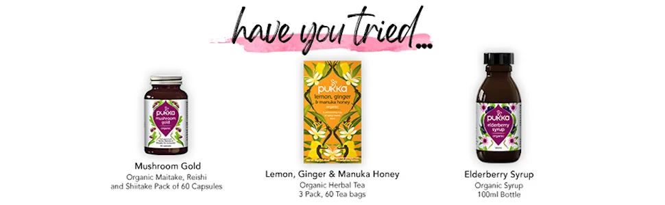 Pukka Organic Tea Bags, Elderberry & Echinacea Herbal Tea, Perfect for Wellness Support, 20 Count (Pack of 3) 60 Tea Bags - product information 5