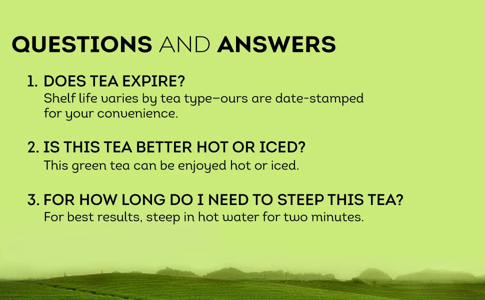 Lipton Decaffeinated Tea Bags For a Hot Tea or Iced Tea Beverage Green Tea Can Help Support a Healthy Heart 40ct 6 Pack Decaf Green Tea - QUESTIONS AND ANSWERS