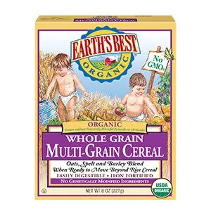 Earth's Best Organic Infant Cereal, Whole Multi-Grain, 8 oz. Box (Pack of 12) - product information 2