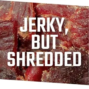 Jack Link's Beef Jerky Chew, Teriyaki Flavor, Shredded Beef Jerky, Made with Beef, 0.32 Oz Per Snack Tin, 11.52 Oz Total (Pack of 36) - jerky shredded