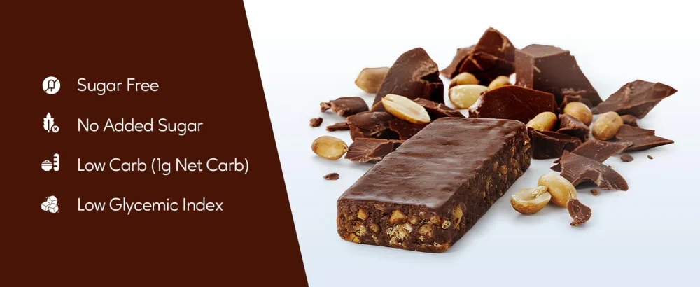 Extend Nutrition ugar Free High Protein Bars - Pack of 12 - Peanut Butter - protein bars no sugar