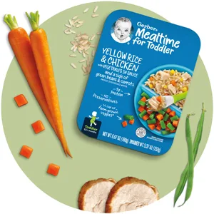 Gerber Pasta Stars with Chicken & Vegetables, 6 Ounce (Pack of 6) - Gerber Entrees Yellow Rice and Chicken