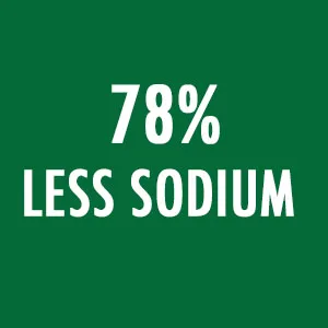 V8 Low Sodium Original 100% Vegetable Juice, 5.5 oz. can (4 packs of 6, total of 24) - Text 78% less sodium