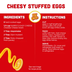 Easy Cheese Cheddar Cheese Snack, 8 oz Cans (Pack of 12) - image