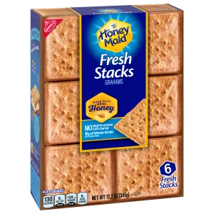 Honey Maid Fresh Stacks Graham Crackers, Flavour, 73.2 Ounce , 6 Count (Pack of 6) - image