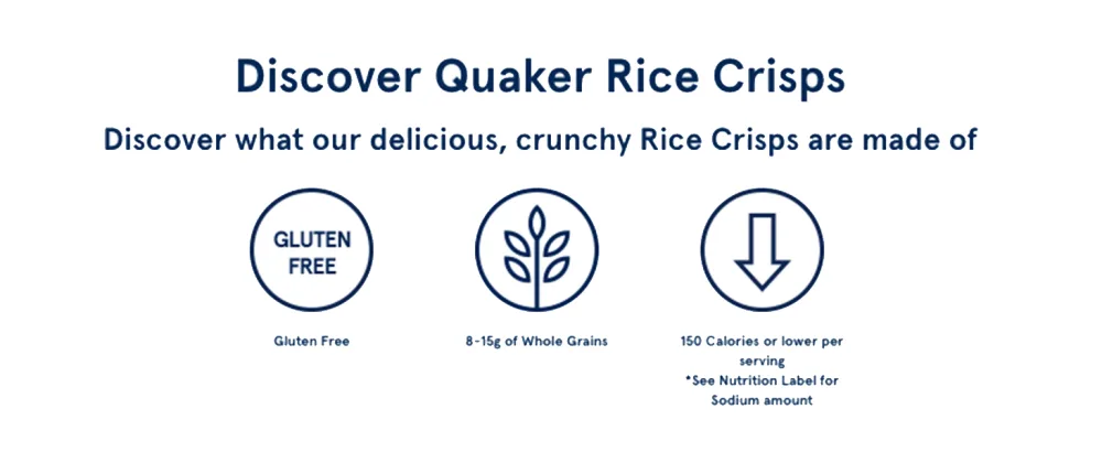 Quaker Rice Crisps, Apple Cinnamon, 3.52 Ounce, Pack of 6 (Packaging May Vary) - quaker rice crisps