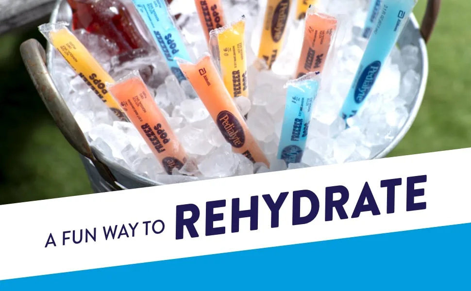Pedialyte Electrolyte Solution Freezer Pops, Variety Pack, Pack of 64 - Rehydrate with Pedialyte