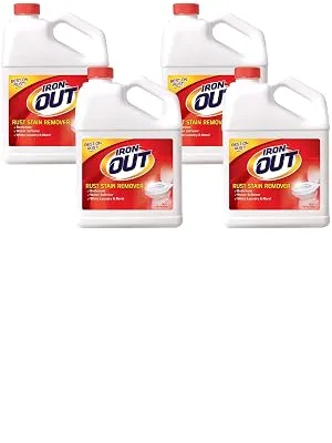 Iron OUT Powder Rust Stain Remover, Remove and Prevent Rust Stains in Bathrooms, Kitchens, Appliances, Laundry, and Outdoors, 9 Lb 8 Oz, Pack of 4 - Iron OUT Powder Rust Stain Remover