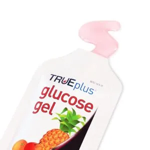 TRUEplus Glucose Gel, Fruit Punch Flavor - Gel Pouch - 6 Pack 1.08 Fl Oz (Pack of 6) - glucose gel pouch squeezable easy to open