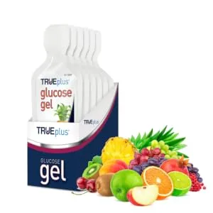 TRUEplus Glucose Gel, Fruit Punch Flavor - Gel Pouch - 6 Pack 1.08 Fl Oz (Pack of 6) - trueplus glucose gel fruit punch diabetes