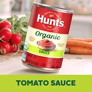 Hunt's Organic Tomato Sauce, Keto Friendly, 15 oz, 12 Pack - Hunt