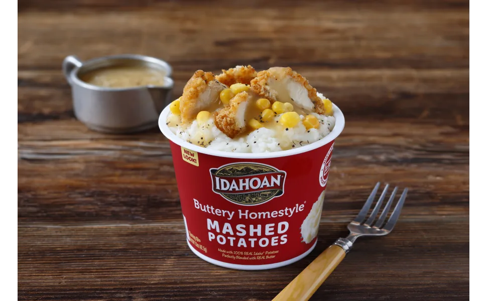 Idahoan Buttery Homestyle Mashed Potatoes, Made with Gluten-Free 100% Real Idaho Potatoes, 1.5 oz (Pack of 10) - image