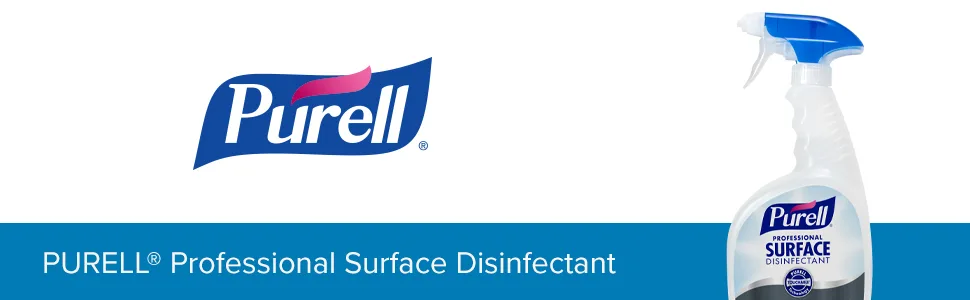 PURELL Professional Surface Disinfectant Spray, Citrus Scent, 32 fl oz Capped Bottle with Spray Trigger in Pack (Pack of 6) - 3342-06 - purell surface, kill germs on surface, disinfect surfaces, surface disinfectant, clean work