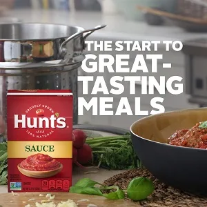 Hunt's Tomato Sauce, Keto Friendly, 33.5 oz, 6 Pack - defgv