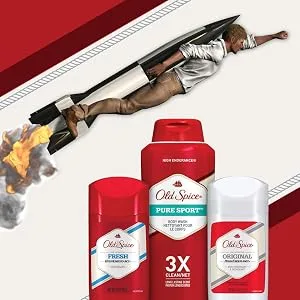 Old Spice Deodorant for Men, Pure Sport Scent, High Endurance, 3 Ounce, Pack of 3 Pure Sport Deodorant, 3 Count - product information 6