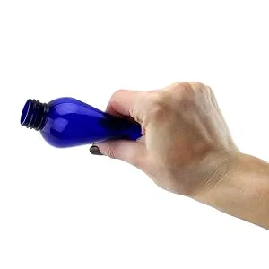 Cornucopia 8oz Empty Plastic Squeeze Bottles with Disc Top Flip Cap (6 pack) BPA-Free Containers For Shampoo, Lotions, Liquid Body Soap, Creams (8 ounce, Cobalt Blue) - image