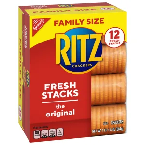 RITZ Fresh Stacks Original Crackers, Family Size, 6 - 17.8 oz Boxes 1.11 Pound (Pack of 6) - image