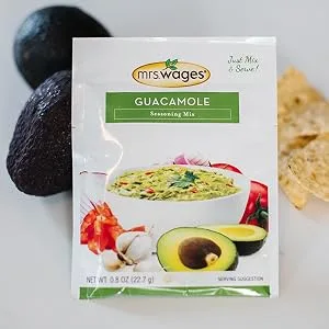 Mrs. Wages Ranch Dressing and Dip Mix, 0.8 Oz, Pack of 12 - Guacamole