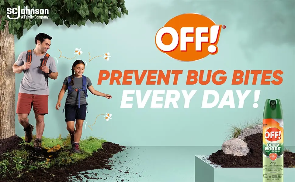 OFF! Deep Woods Insect Repellent Aerosol, Dry, Non-Greasy Formula, Bug Spray with Long Lasting Protection from Mosquitoes, 4 oz (Pack of 4) - Off! Deep Woods Dry