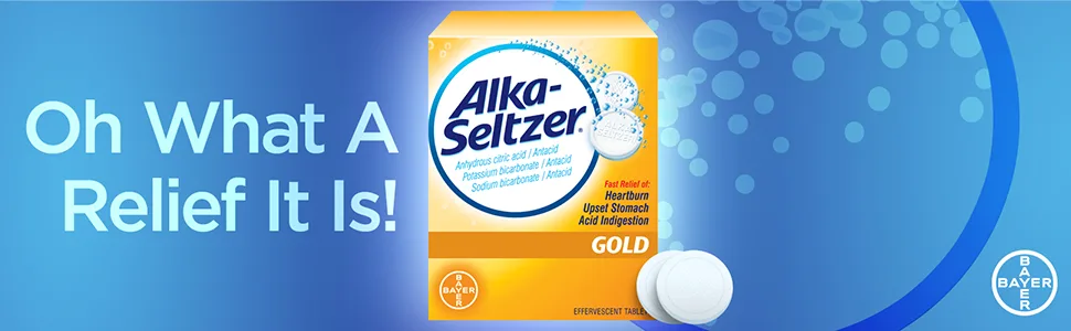 Alka-Seltzer Effervescent Gold, 36 Tablets, Pack of 3 - Alka-Seltzer Gold Effervescent Tablets