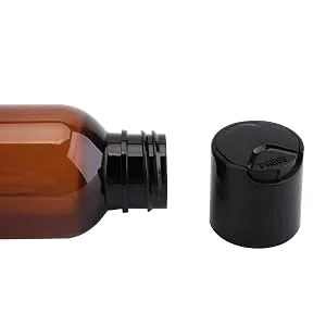 Bekith 16 Pack 8 ounce Amber Empty Plastic Bottles with Disc Top Flip Cap BPA-Free Refillable Containers For Shampoo, Lotions, Liquid Body Soap, Creams - product information 4