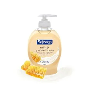 Softsoap Moisturizing Liquid Hand Soap, Milk and Honey, 7.5 Fluid Ounce, Pack of 6 (Package may vary) - Milk & Honey